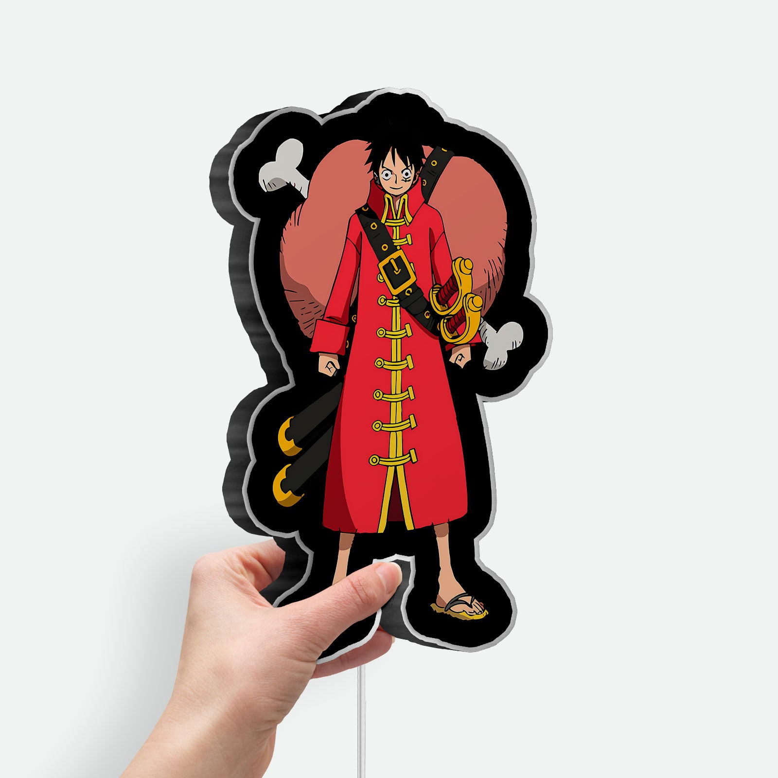 Monkey D. Luffy Film Z 3D Light Box - Anime Character LED Night Light, One Piece Movie Themed Decor for Otaku Fans 