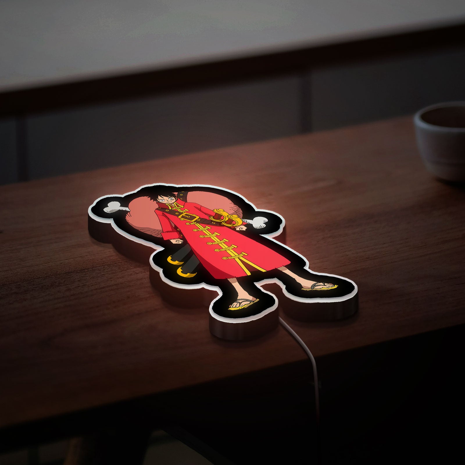 Monkey D. Luffy Film Z 3D Light Box - Anime Character LED Night Light, One Piece Movie Themed Decor for Otaku Fans 