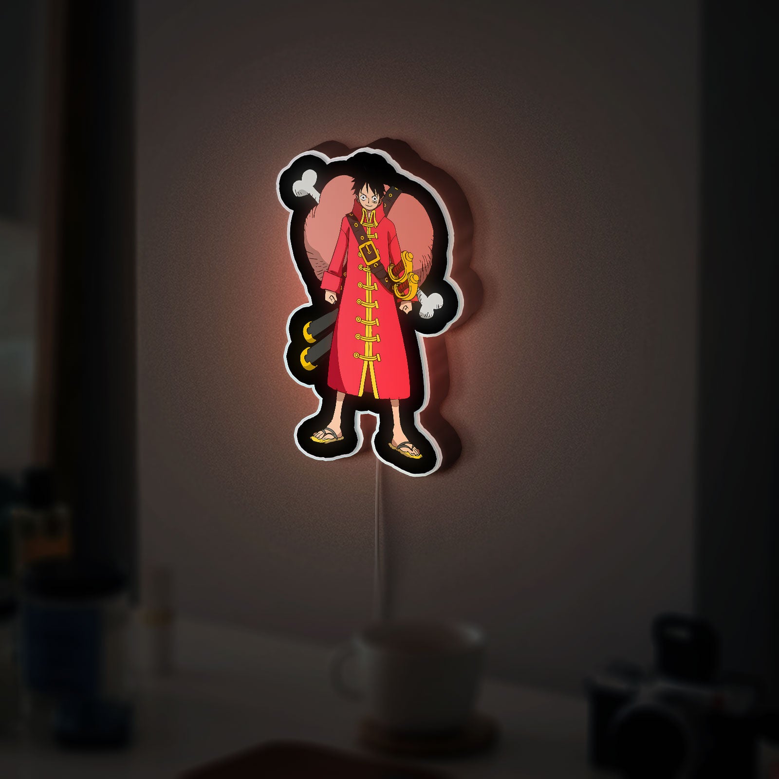 Monkey D. Luffy Film Z 3D Light Box - Anime Character LED Night Light, One Piece Movie Themed Decor for Otaku Fans 