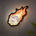 Meteor Glow Light - Cosmic Impact Night Light, Space Themed 3D Art for Astronomy Fans & Sci-Fi Room Decor 