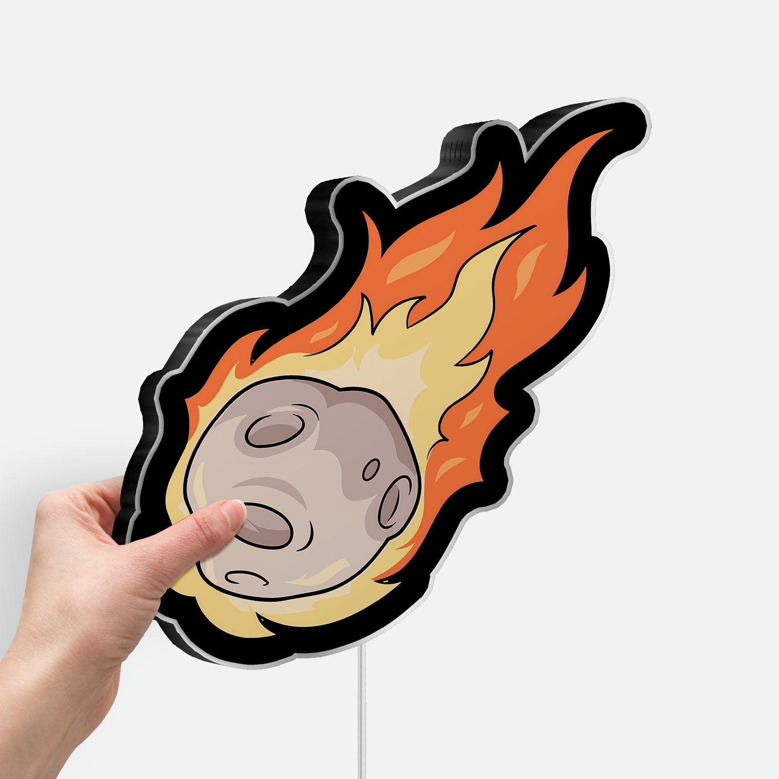Meteor Glow Light - Cosmic Impact Night Light, Space Themed 3D Art for Astronomy Fans & Sci-Fi Room Decor 