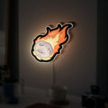 Meteor Glow Light - Cosmic Impact Night Light, Space Themed 3D Art for Astronomy Fans & Sci-Fi Room Decor 