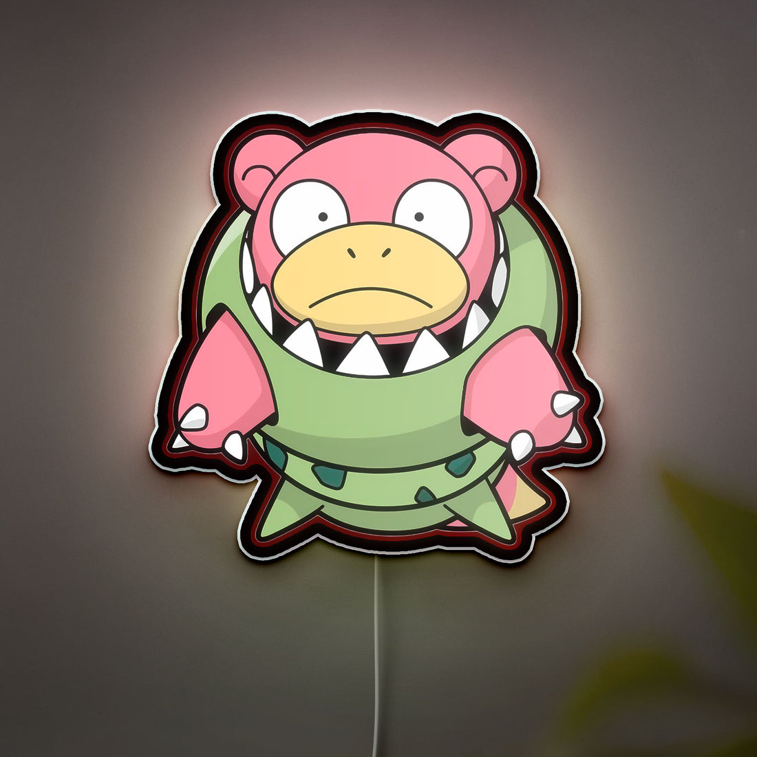 Mega Slowbro 3D Light Box - Pokémon Glow Art, Cute Water-Type LED Night Light, Anime Room Decor for Pokemon Fans 