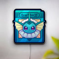 Pokemon Vaporeon 3D Light Box - Cute Eeveelution LED Night Light, Anime Pokemon Decor for Fans & Kids Room 