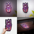 Pokemon Ghost Trio 3D Light - Gengar Haunter Gastly Glow Art, Spooky Anime Night Light for Pokemon Fans & Gothic Game Rooms 