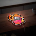 Charmander Pokemon 3D Light Box - Glowing Gameboy Art LED Night Light, Anime Decor for Pokemon Fans & Gift for Gamers 