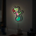 Treecko Pokémon 3D Light Box - ORAS Art Style LED Night Light, Anime Gaming Decor for Pokémon Mystery Dungeon Fans 