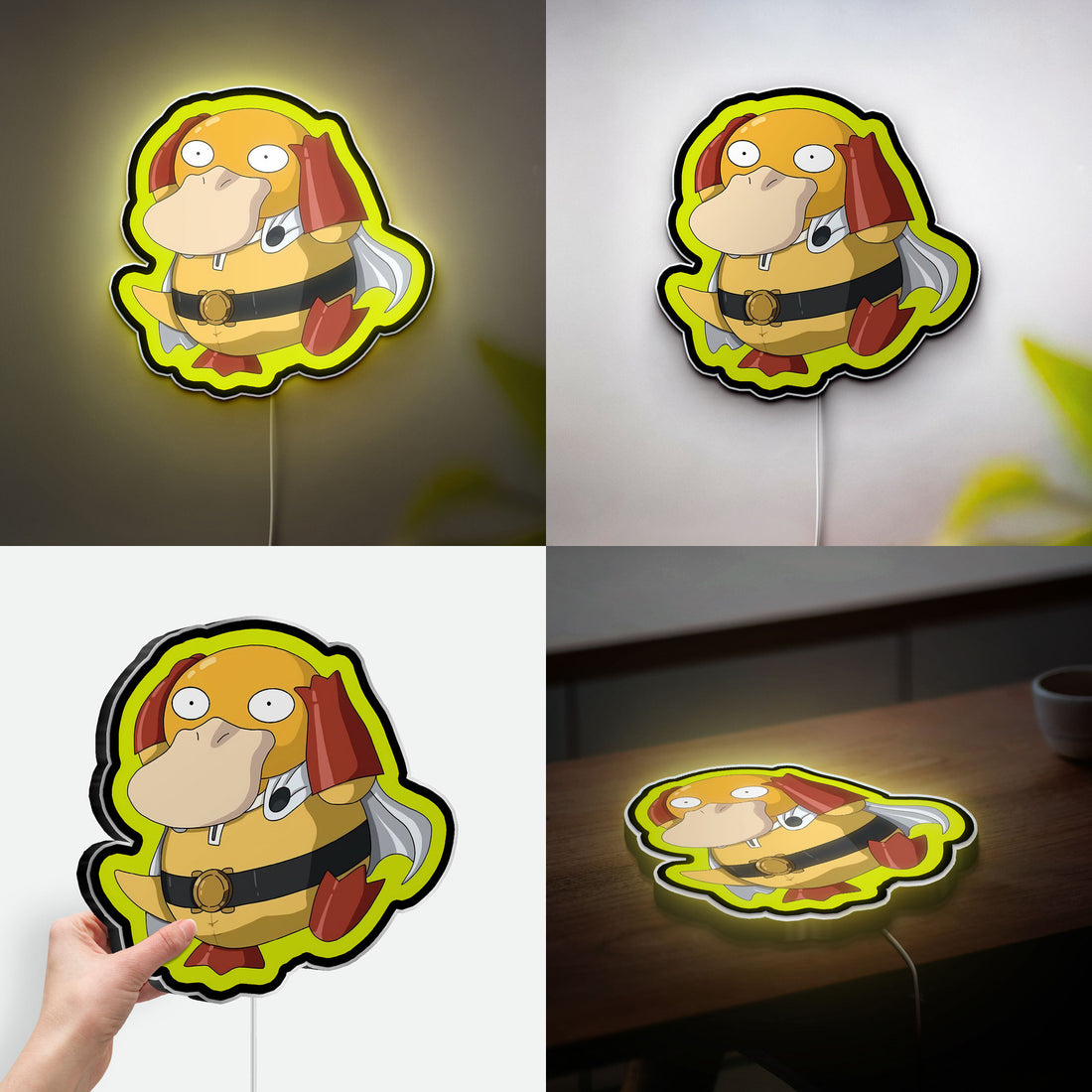 Pokemon Psyduck 3D Light Box - Cute Character LED Night Light, Anime & Gaming Room Decor for Pokemon Fans
