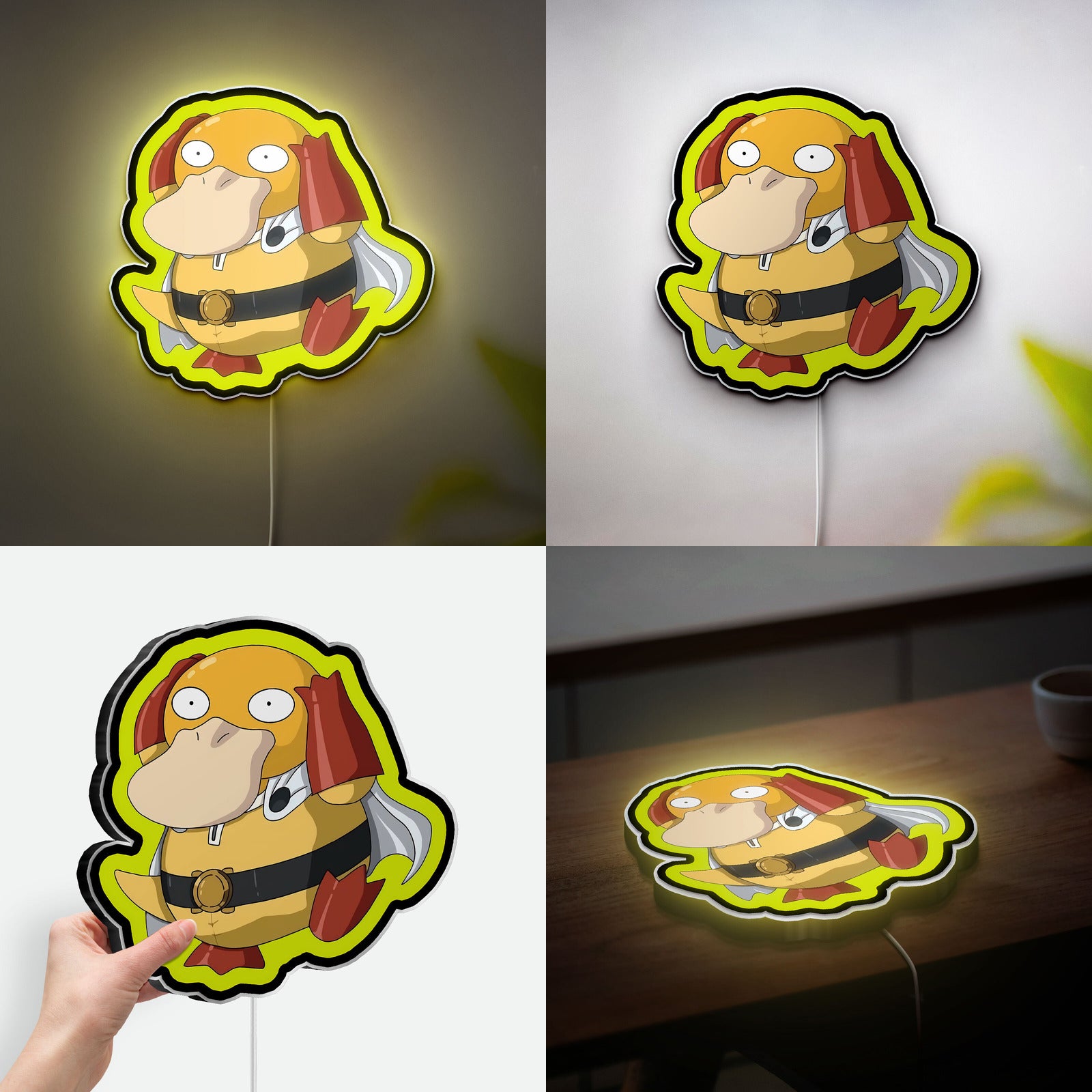 Pokemon Psyduck 3D Light Box - Cute Character LED Night Light, Anime & Gaming Room Decor for Pokemon Fans
