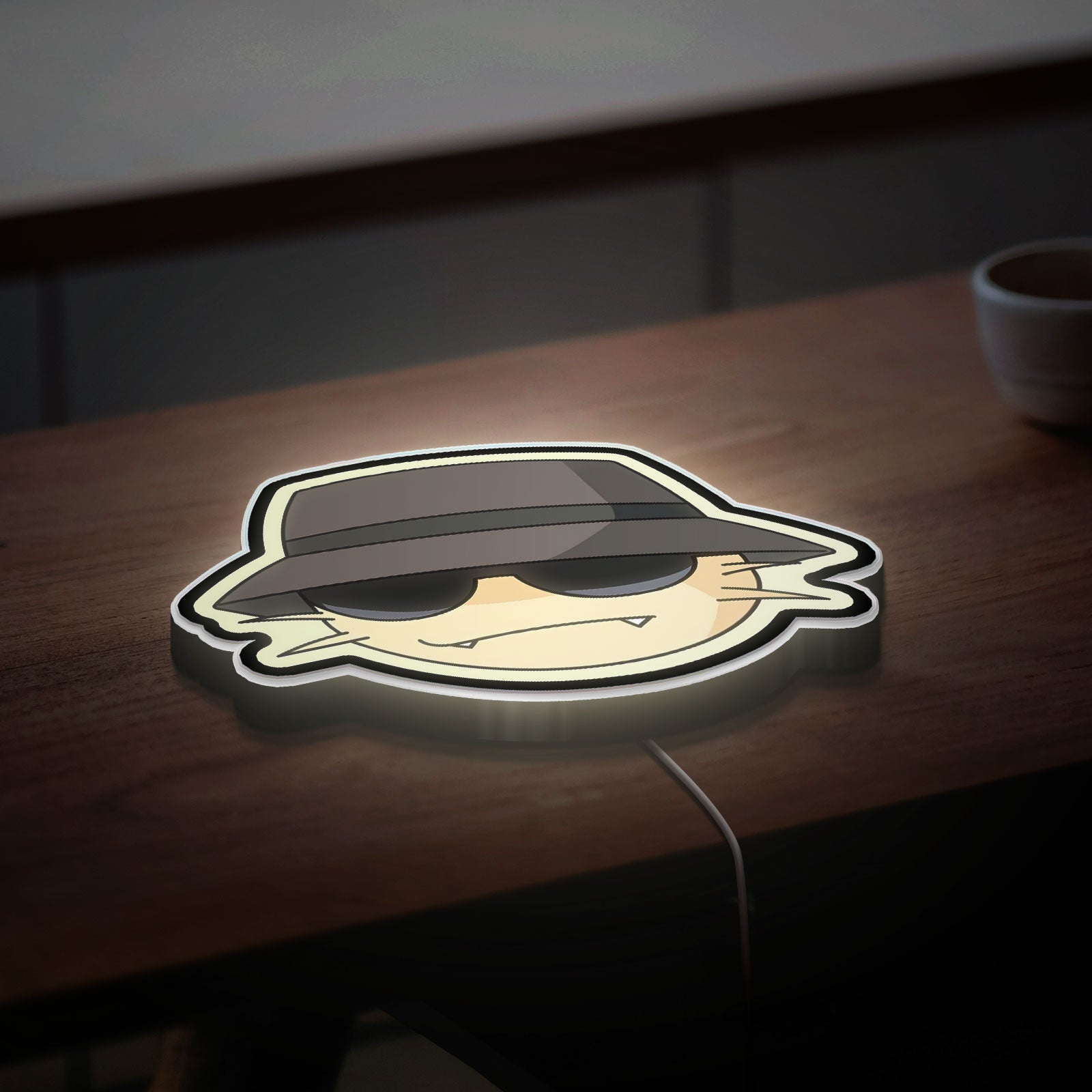 Pokemon Meowth 3D Light Box - Anime Art LED Night Light, Cute Cartoon Decor for Anime & Gaming Fans
