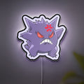 Angry Gengar 3D Light Box - Glowing Pokemon LED Night Light, Spooky Ghost Decor for Anime & Gaming Fans 