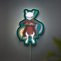 Mewdara 3D Light Box - Pokemon & Naruto Fusion LED Night Light, Anime Crossover Decor for Gamers & Otaku Fans
