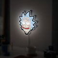 Rick and Morty Glow Light - Cartoon LED Wall Decor, Adult Swim Night Lamp, Sci-Fi Fan Gif

