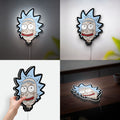 Rick and Morty Glow Light - Cartoon LED Wall Decor, Adult Swim Night Lamp, Sci-Fi Fan Gif
