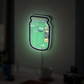 Pickle Rick Glow Light - Sci-Fi LED Night Lamp, Rick and Morty Inspired Decor, Funny Cartoon Gift for Fans
