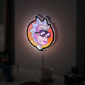 Rick and Morty Glow Wall Art - LED Light Sign with Chaotic Adventure Design, Fun Gift for Fans
