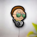 Rick and Morty Glow Sign - Animated LED Wall Decor, Cartoon Character Night Light, Sci-Fi Fan Gift