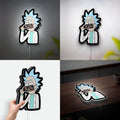 Rick Sanchez Glow Light - Sci-Fi LED Wall Decor, Rick and Morty Inspired Night Lamp, Cool Gift for Fans