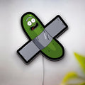 Pickle Rick Glow Light - Rick and Morty LED Night Light, Funny Character Wall Decor, Sci-Fi Fan Gift
