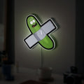 Pickle Rick Glow Light - Rick and Morty LED Night Light, Funny Character Wall Decor, Sci-Fi Fan Gift
