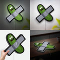 Pickle Rick Glow Light - Rick and Morty LED Night Light, Funny Character Wall Decor, Sci-Fi Fan Gift
