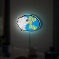 RIPNDIP Catfish LED Light - Funny Glow Sign, Novelty Room Decor with Playful Design, Cool Gift for Streetwear Fans
