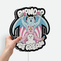 RipNDIP Cat Glow Light - Playful LED Wall Decor, Funky Night Lamp for Streetwear Fans, Cool Bedroom Light
