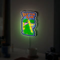 Reptar Glow Light - Rugrats Cartoon LED Night Light, 90s Nickelodeon Decor, Retro Kids Room Sign
