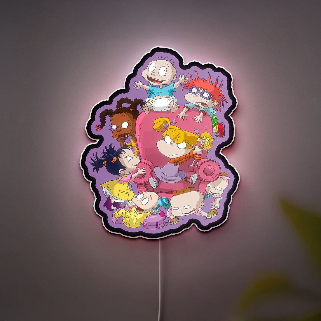 Rugrats Glow Light - Nostalgic 90s Cartoon LED Night Light, Tommy Pickles Baby Decor, Kids Room Lamp with Gentle Glow 