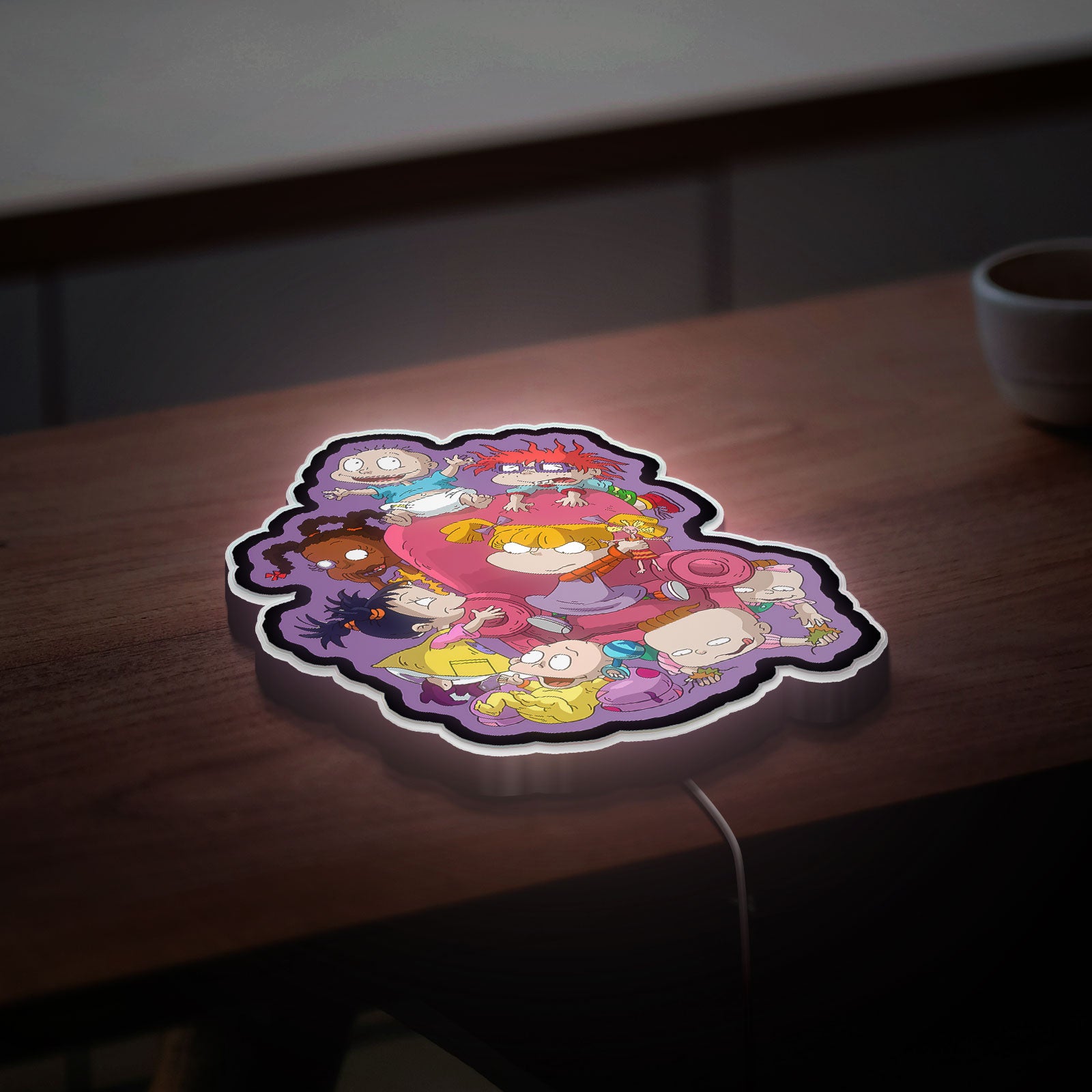 Rugrats Glow Light - Nostalgic 90s Cartoon LED Night Light, Tommy Pickles Baby Decor, Kids Room Lamp with Gentle Glow 