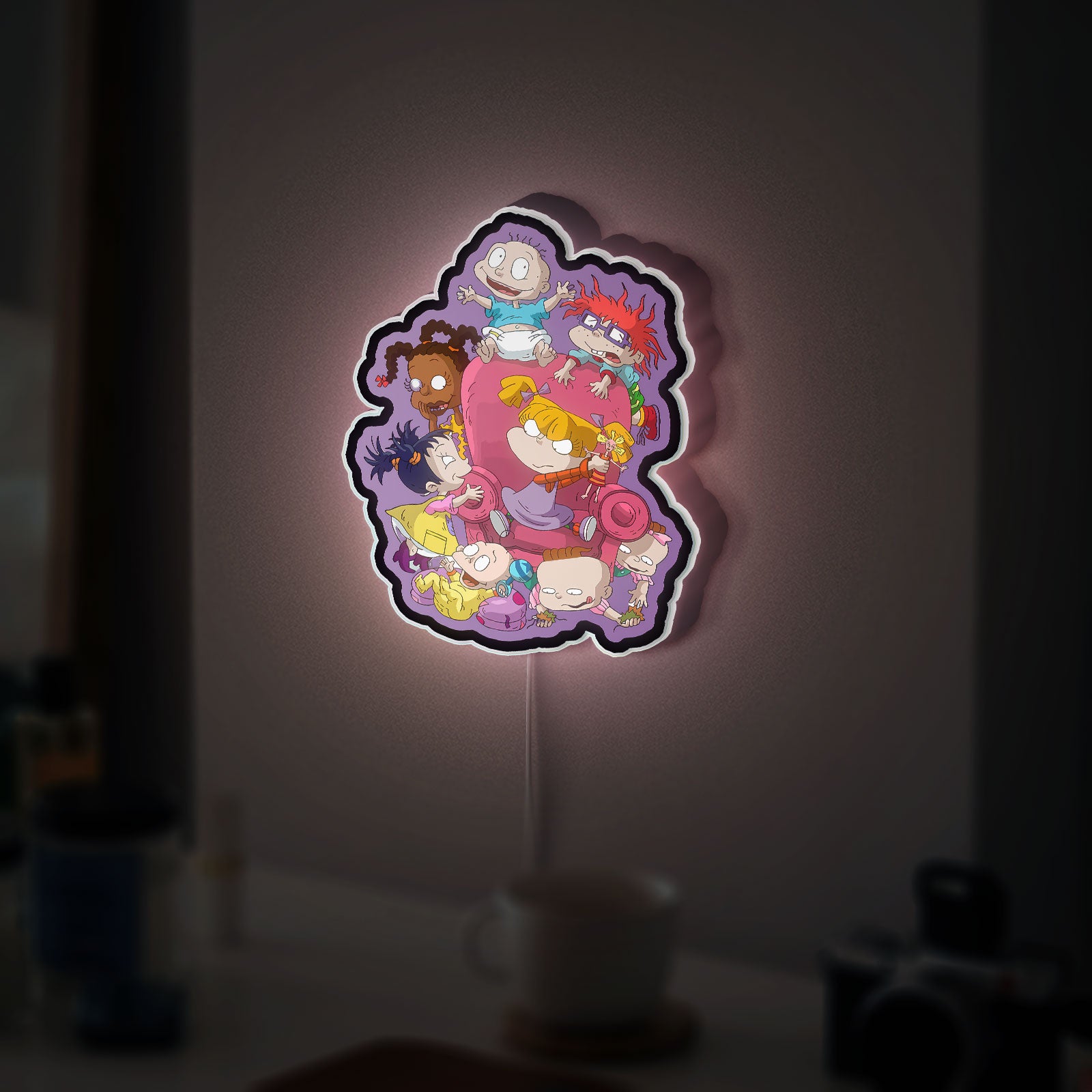 Rugrats Glow Light - Nostalgic 90s Cartoon LED Night Light, Tommy Pickles Baby Decor, Kids Room Lamp with Gentle Glow 