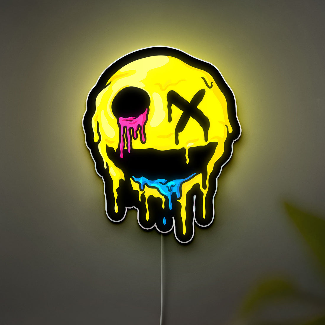 Graffiti Monkey Glow Sign - Urban Art LED Wall Decor, Street Style Night Light, Cool Room Art for Teens 