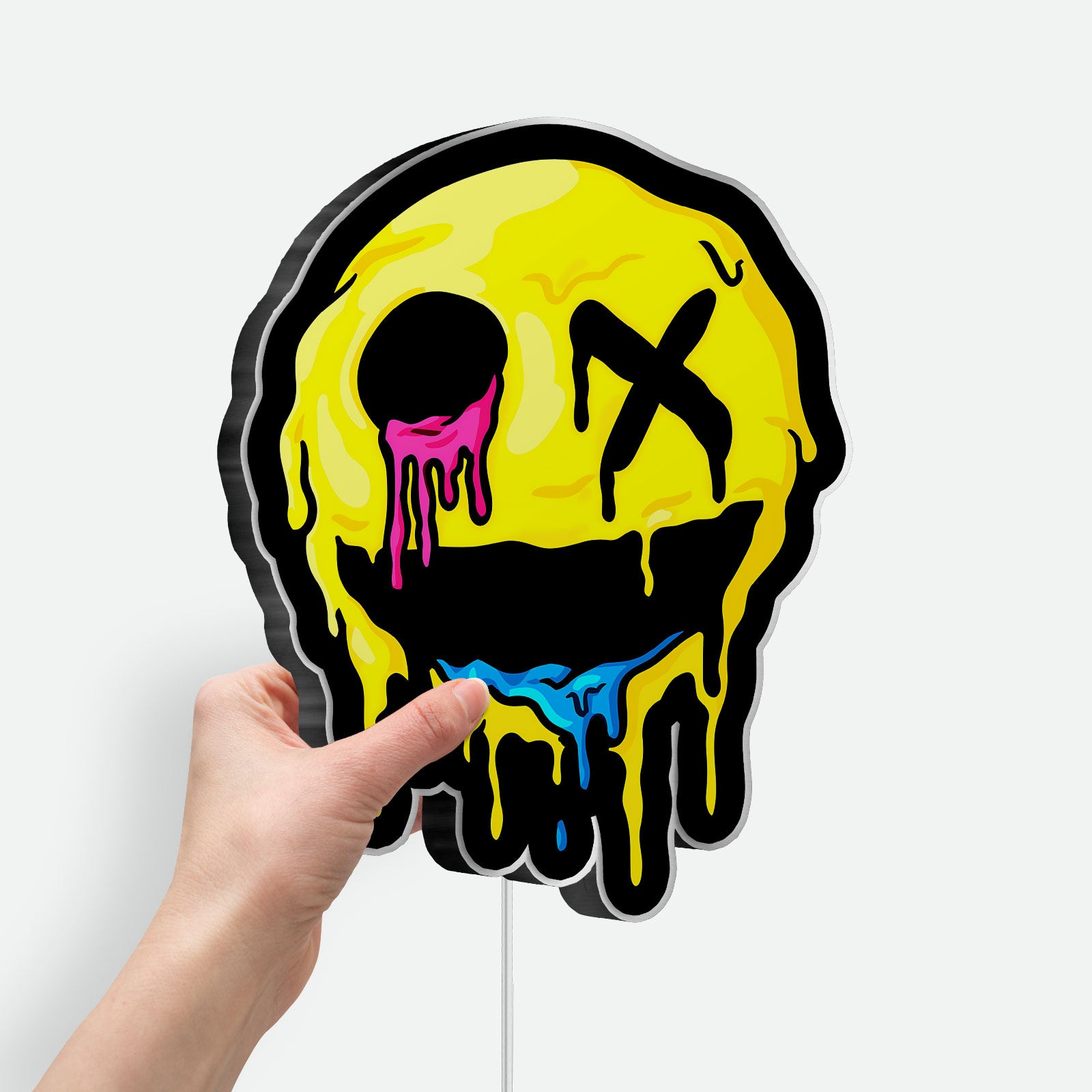 Graffiti Monkey Glow Sign - Urban Art LED Wall Decor, Street Style Night Light, Cool Room Art for Teens 