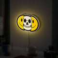 Skull Emoji Glow Light - Cool LED Night Lamp, Edgy Teen Room Decor, Funny Gift for Gamers