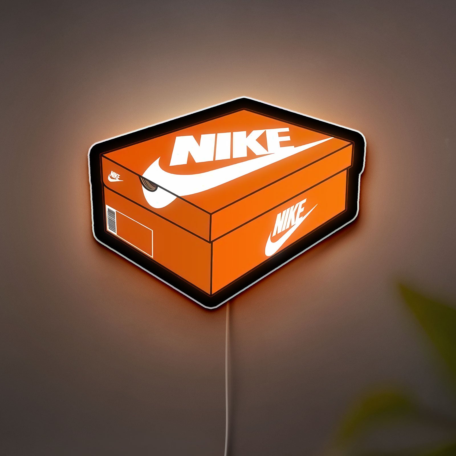 Nike Sneaker Box Glow Light - LED Night Lamp for Sneakerheads, Cool Room Decor, Perfect Gift for Shoe Collectors
