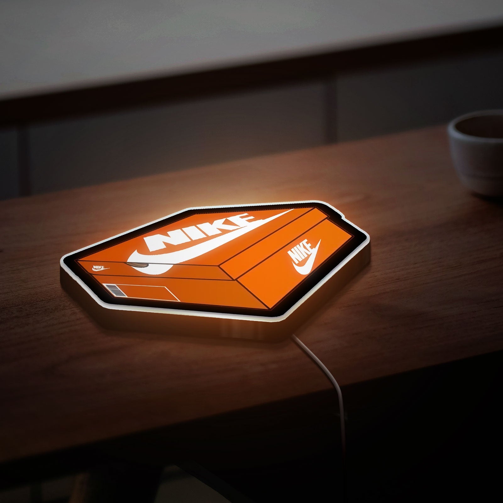 Nike Sneaker Box Glow Light - LED Night Lamp for Sneakerheads, Cool Room Decor, Perfect Gift for Shoe Collectors
