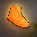 Air Jordan 1 Gatorade Glow Light - Sneaker Art LED Night Light, Basketball Fan Gift, Retro Orange Peel Wall Decor 