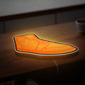 Air Jordan 1 Gatorade Glow Light - Sneaker Art LED Night Light, Basketball Fan Gift, Retro Orange Peel Wall Decor 