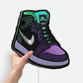 Air Jordan 1 Glow Light - Sneaker LED Night Light, Basketball Fan Gift, Purple Teal Wall Decor