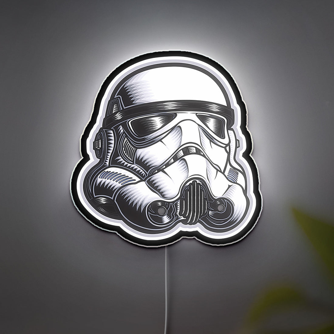 Star Wars Stormtrooper Glow Light - Galactic Empire LED Night Lamp, Sci-Fi Wall Decor, Perfect Gift for Star Wars Fans 
