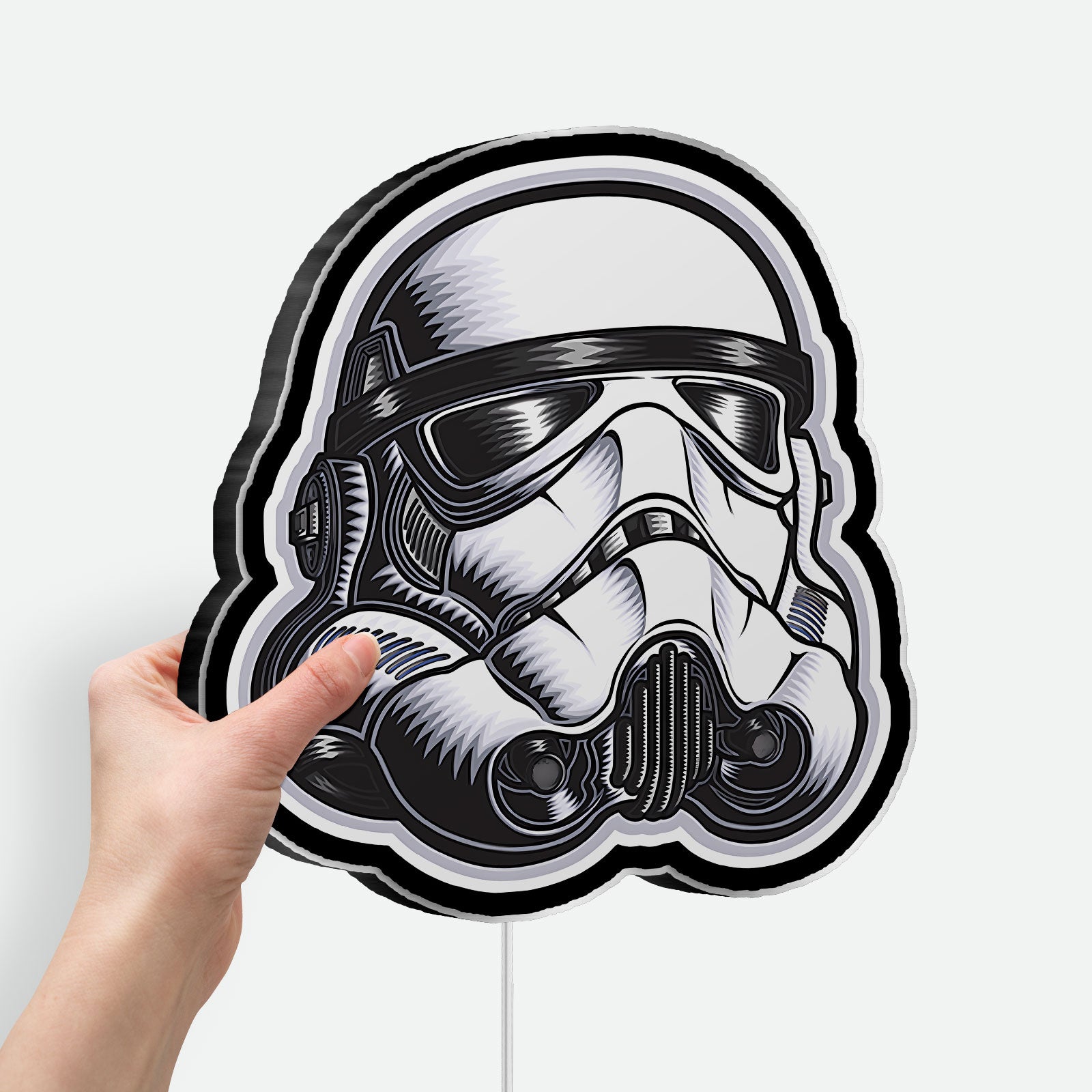 Star Wars Stormtrooper Glow Light - Galactic Empire LED Night Lamp, Sci-Fi Wall Decor, Perfect Gift for Star Wars Fans 