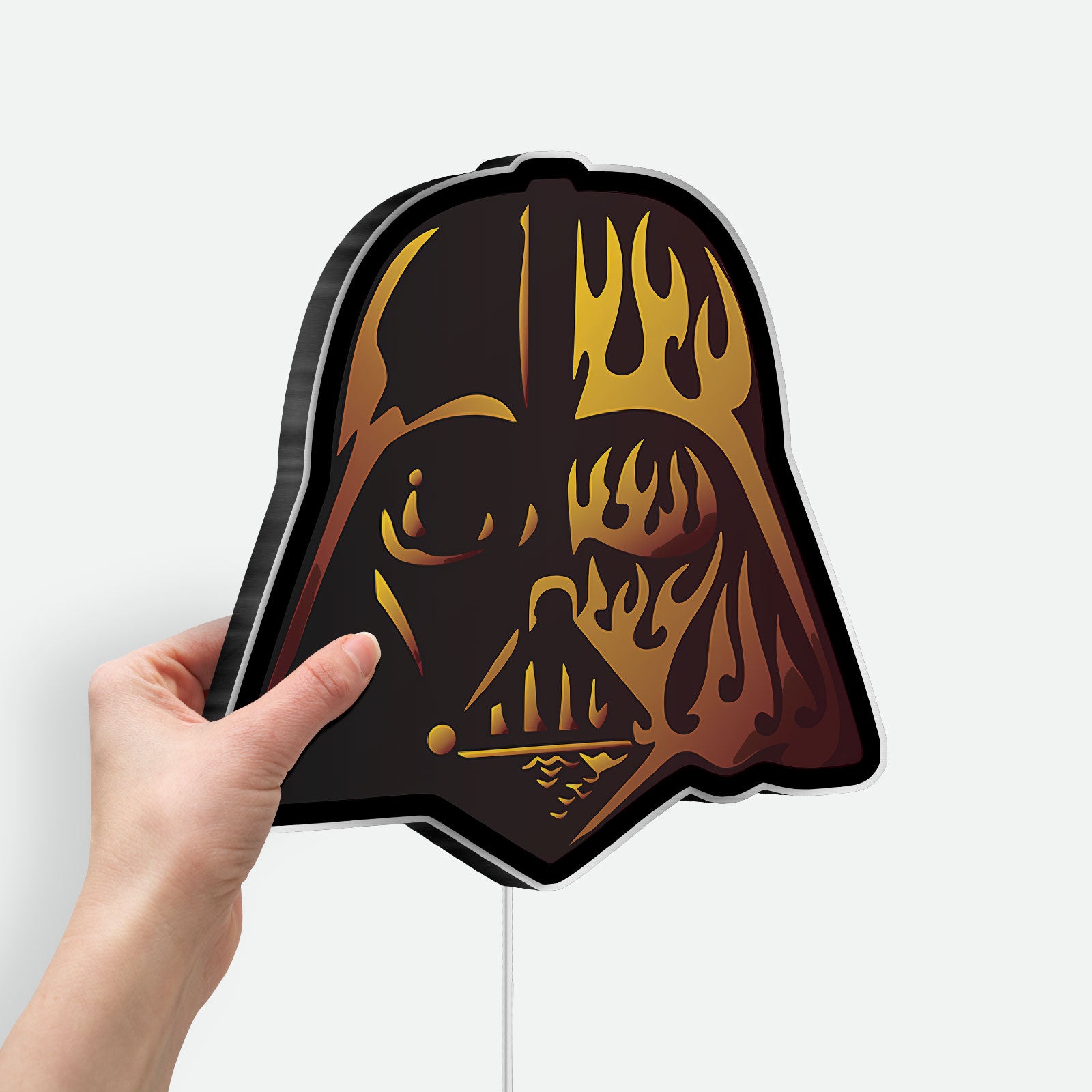 Darth Vader Glow Light - Star Wars Wall Decor, Dark Side LED Sign, Unique Gift for Fans
