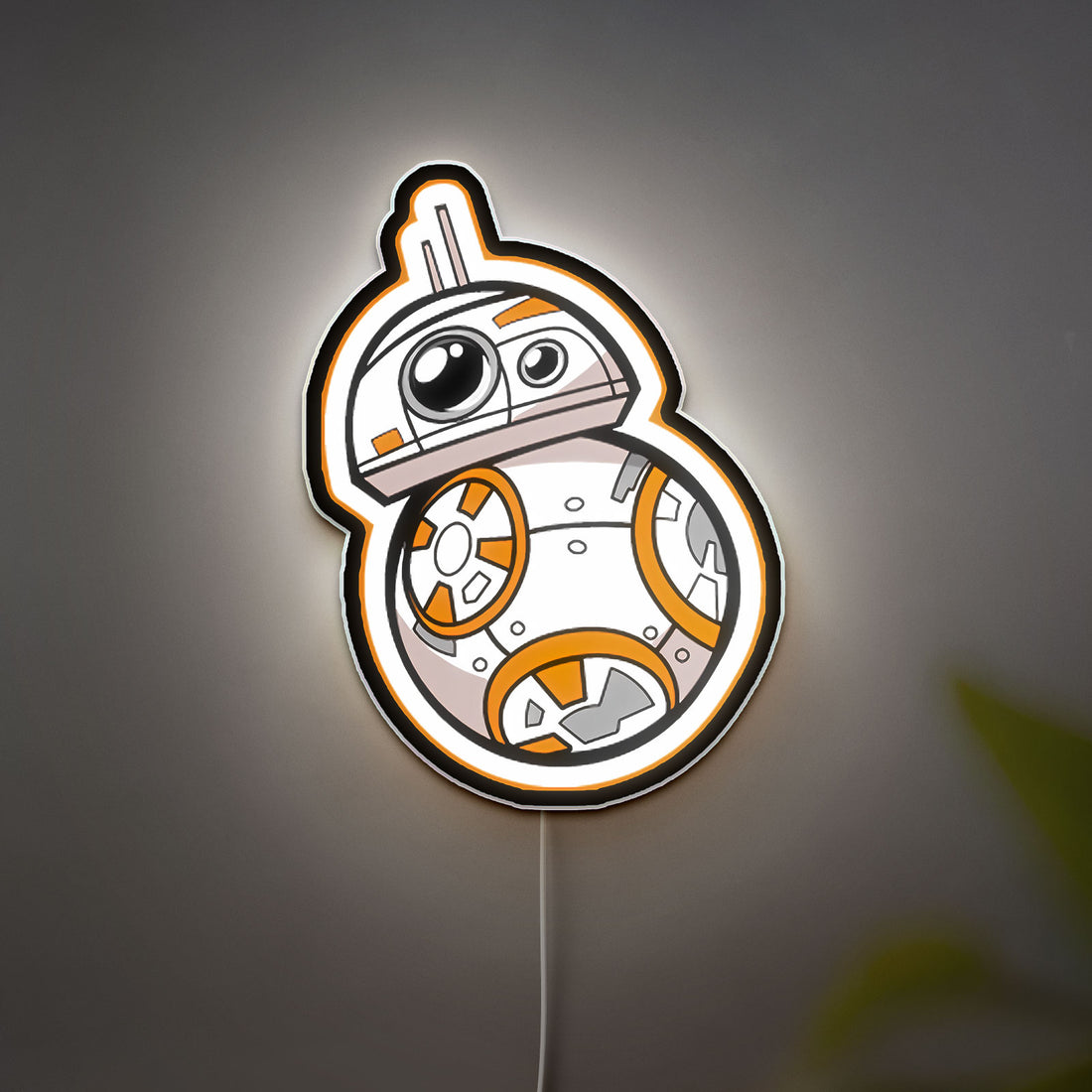 BB-8 Droid Glow Light - Star Wars Night Lamp, Sci-Fi Room Decor, Perfect Gift for Star Wars Fans
