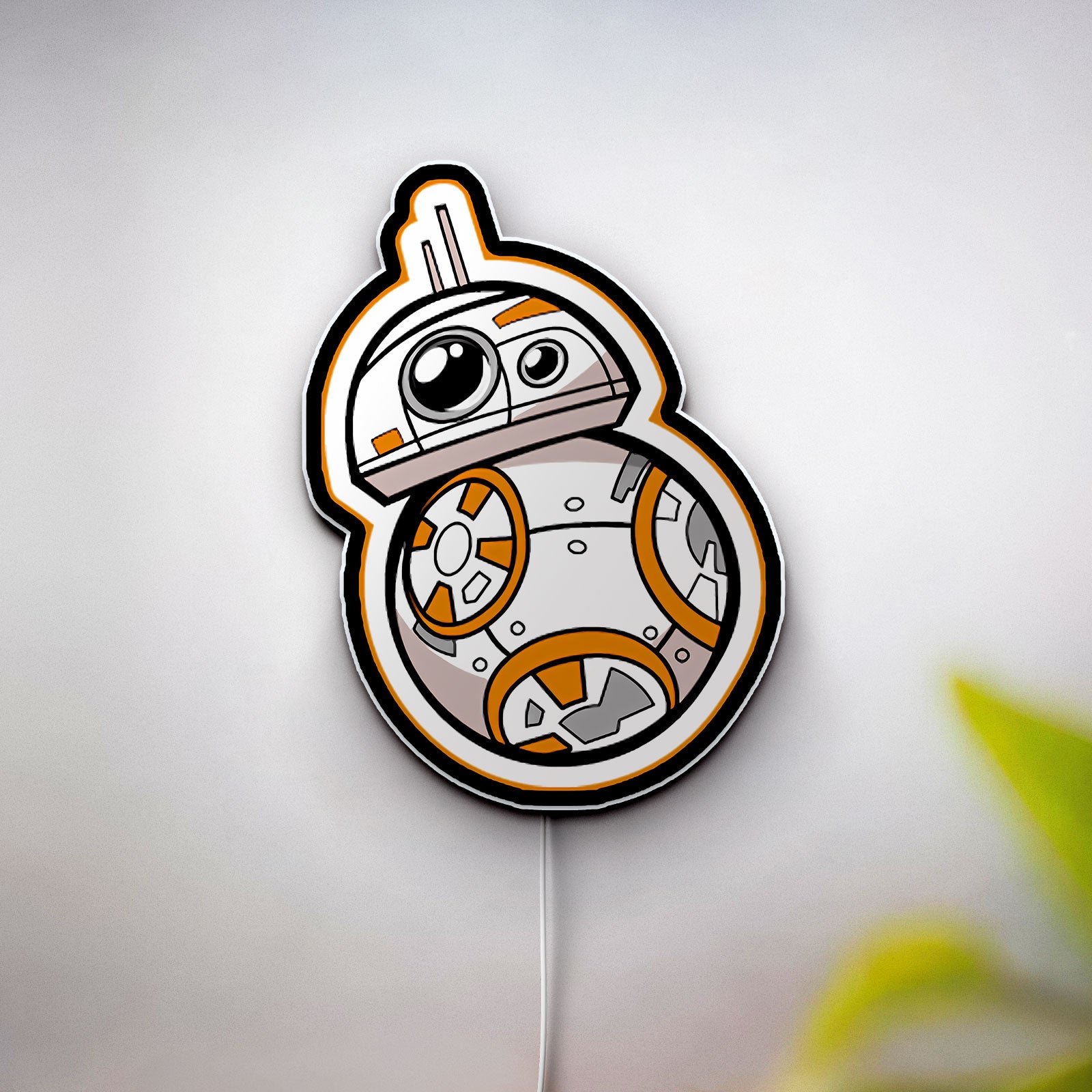 BB-8 Droid Glow Light - Star Wars Night Lamp, Sci-Fi Room Decor, Perfect Gift for Star Wars Fans
