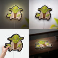 Yoda Glow Light - Star Wars Night Lamp, Jedi Master LED Sign, Sci-Fi Decor with Soft Green Glow
