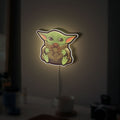 Baby Yoda Night Light - The Mandalorian Glow Lamp, Grogu LED Wall Decor, Star Wars Gift with Soft Glow
