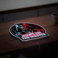 Darth Vader Glow Light - Star Wars Wall Decor, NOW I AM THE MASTER LED Sign, Galactic Empire Night Lamp for Fans 