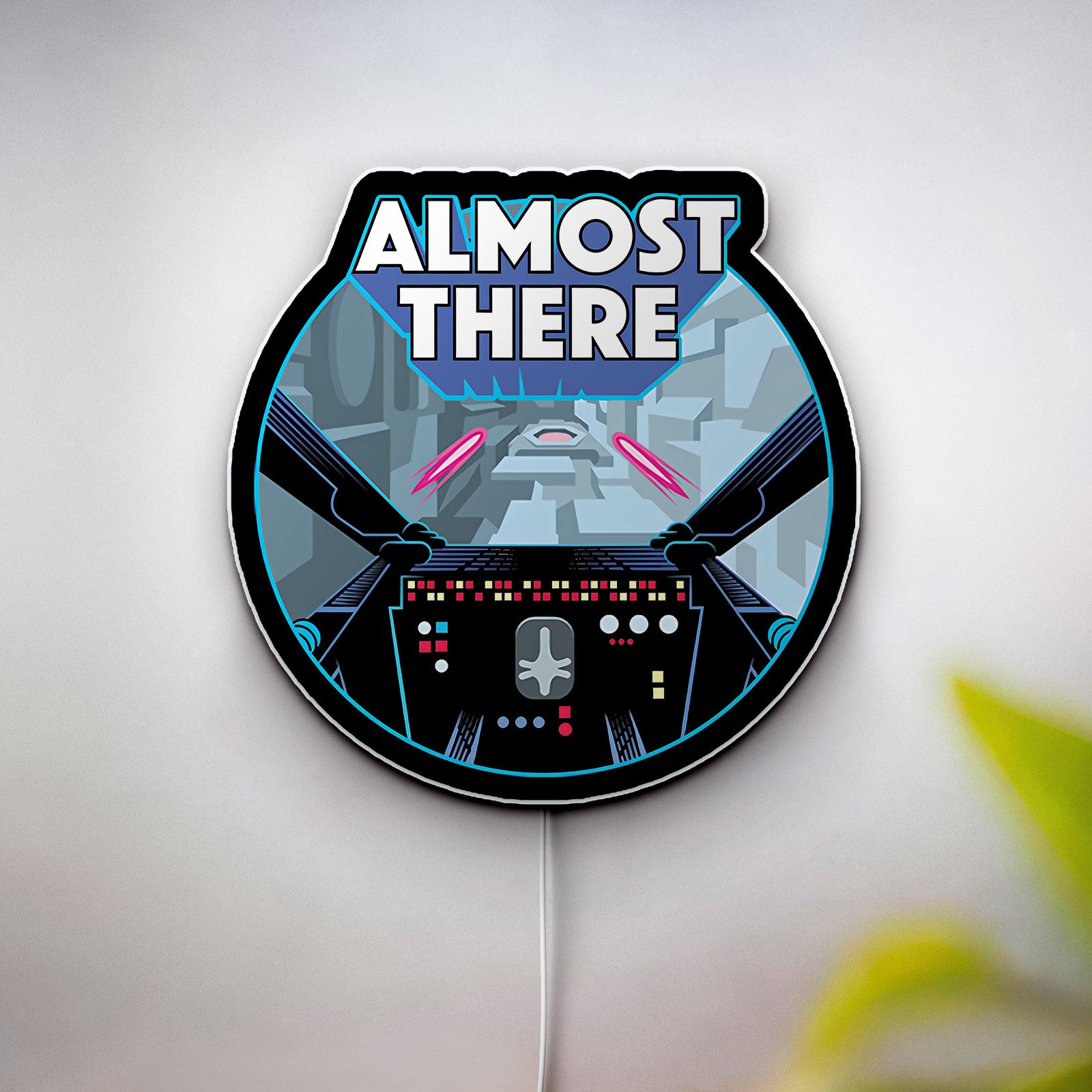 Star Wars Glow Light - Galactic Decor Night Lamp, Jedi LED Sign, Sci-Fi Movie Fan Gift with Cool Blue Glow
