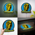 Star Wars Glow Wall Art - LED Light Sign with Classic Characters, Sci-Fi Room Decor, Perfect Gift for Fans with Iconic Movie Quotes 