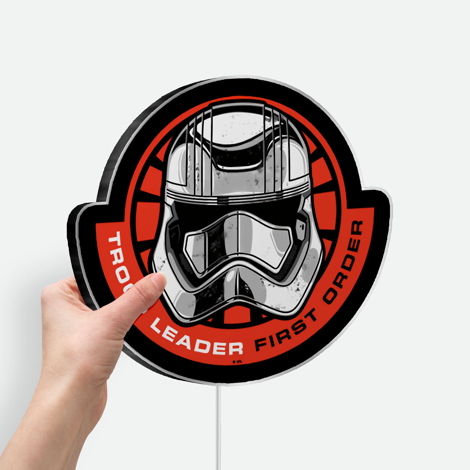 Star Wars Stormtrooper Glow Light - First Order LED Night Lamp, Sci-Fi Decor for Fans, Galactic Empire Themed Gift 